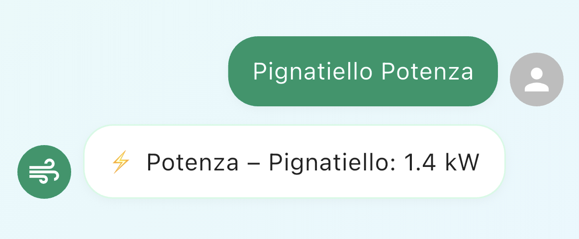 Lettura potenza turbina WTG Pignatiello